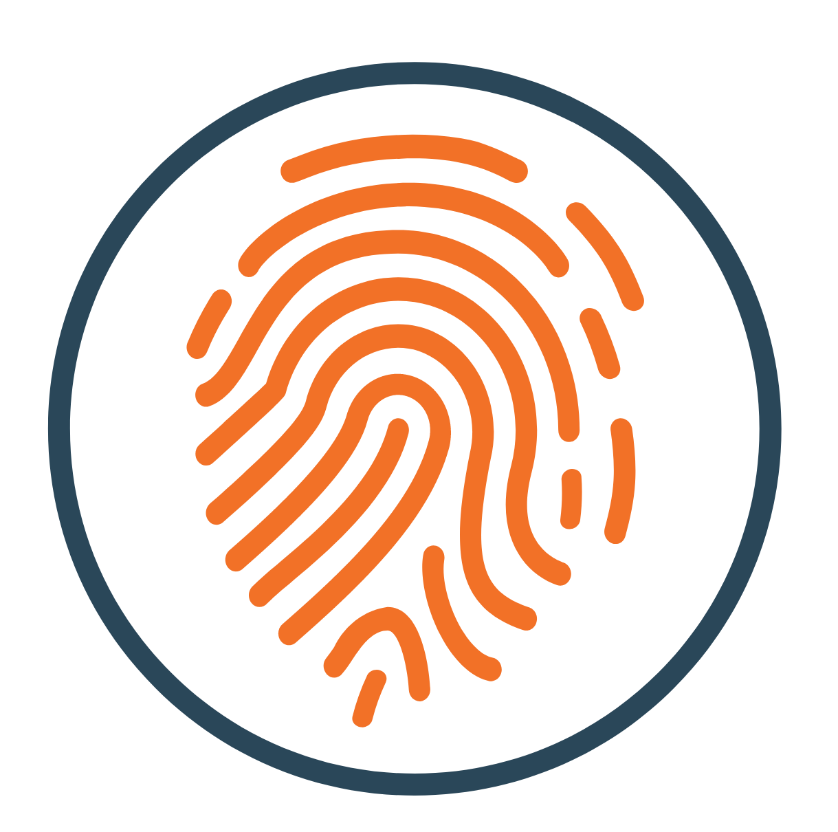 A graphic image of a fingerprint representing self-concept and unique identity.